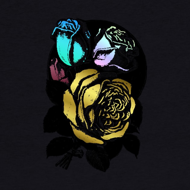 Colourful Roses by positiveartstore